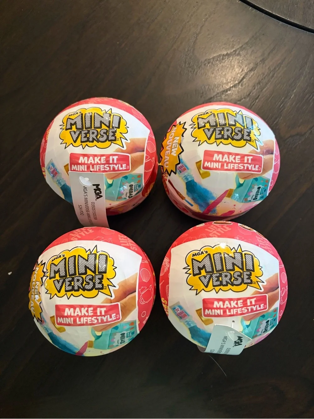 Mini Verse Surprise Ball - make it mini lifestyle lot of 4 new sealed
